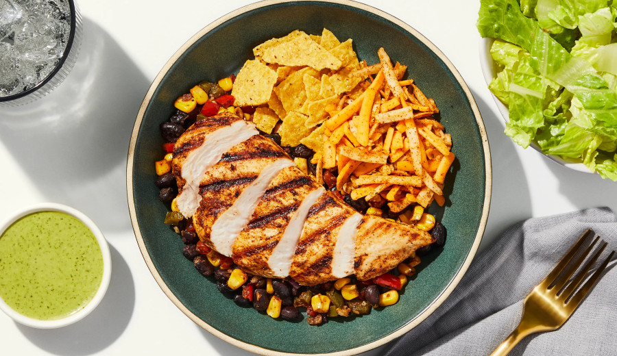 Grilled Chicken Salad with a Fiesta Twist