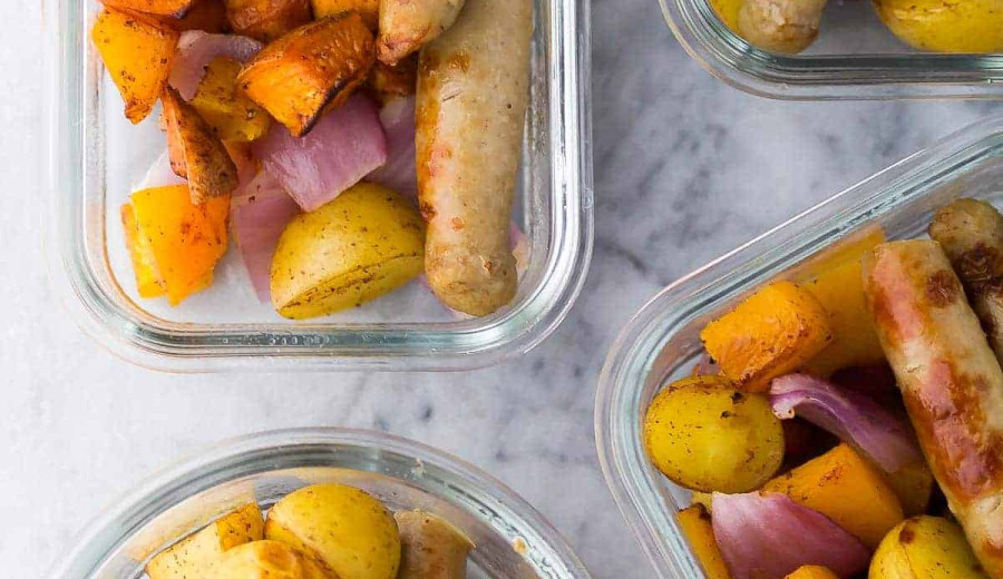 Prep-Ahead Sausage and Vegetable Bowls