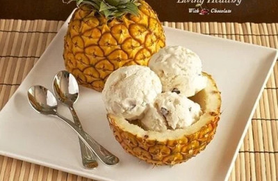 Quick and Easy Dairy-Free Coconut and Pineapple Ice Cream