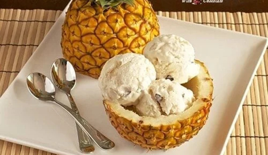 Quick and Easy Dairy-Free Coconut and Pineapple Ice Cream