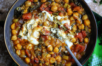 April's Kale and Spicy Chickpea Soup