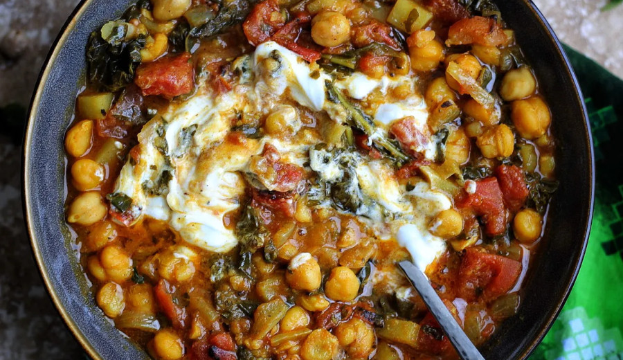 April's Kale and Spicy Chickpea Soup