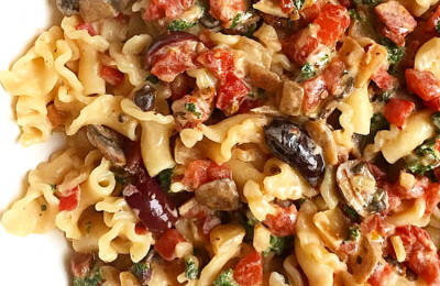 Campanelle Pasta with Cherry Tomatoes