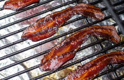 Smoky Maple-Chipotle Bacon on the Grill