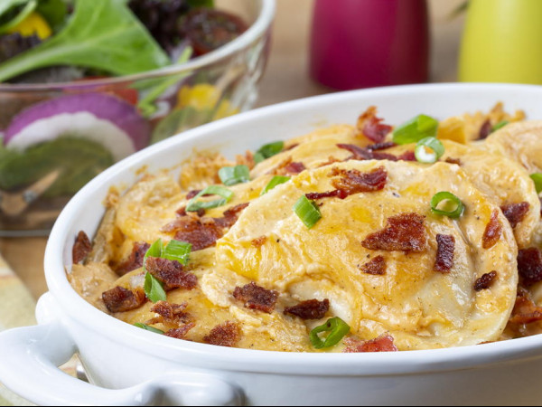 Cheesy Pierogi Bake