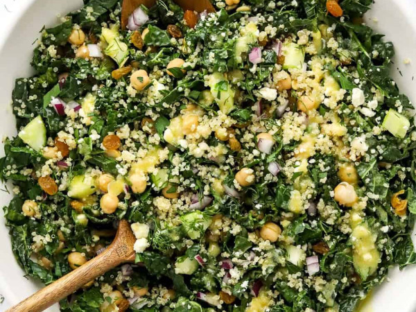 Kale Bud Quinoa Salad