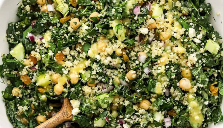 Kale Bud Quinoa Salad