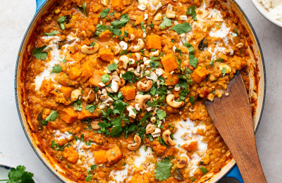 Sweet Potato and Coconut Lentil Curry (Vegan)