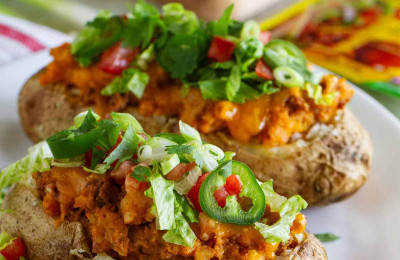 Taco Stuffed Baked Potatoes