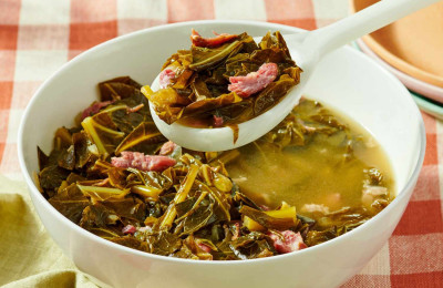 Collard Greens and Ham Hocks Dish