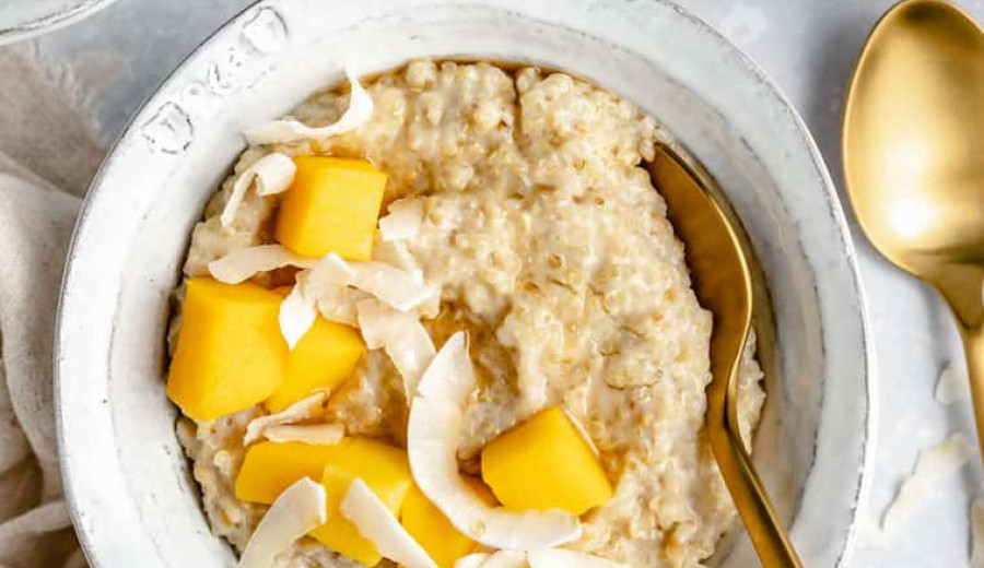 Coconut Steel-Cut Oats Made in a Slow Cooker
