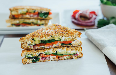 Cheese and Vegetable Grilled Sandwich