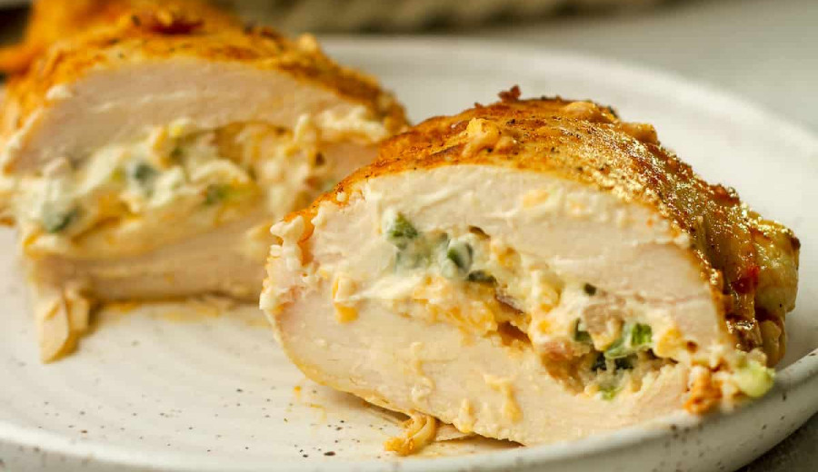 Chicken Breasts Stuffed with Jalapeno Poppers