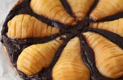 Chocolate Tart with Pears