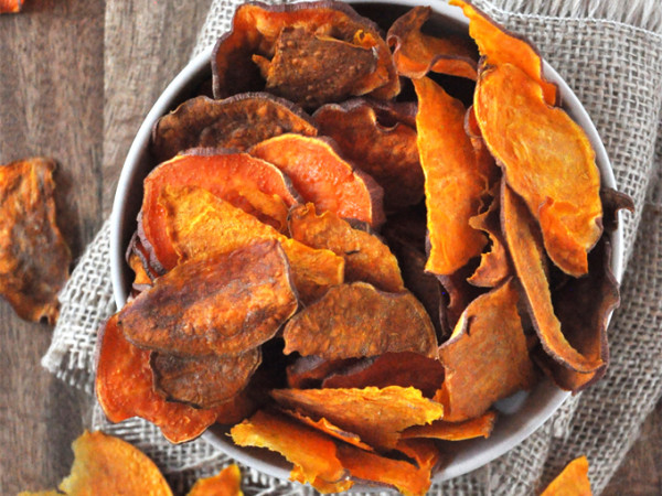 Oven-Baked Sweet Potato Crisps