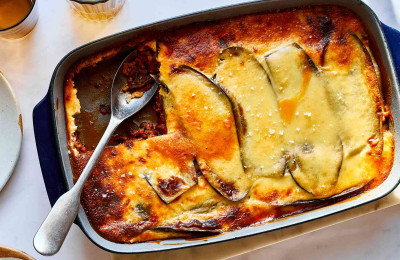Casserole with Beef and Eggplant