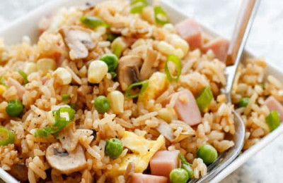 Fried Rice with Ham and Eggs