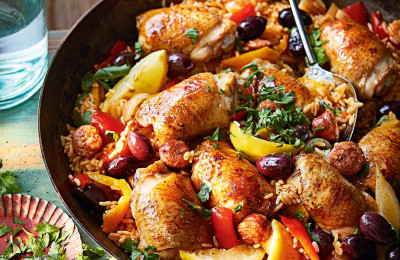 Chicken and Rice in Spanish Style