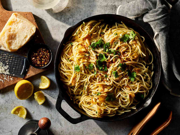 Pasta for Two with Pantry Staples