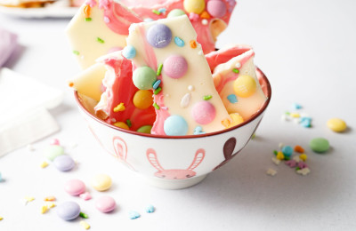 Easter Bunny Bark with White Chocolate