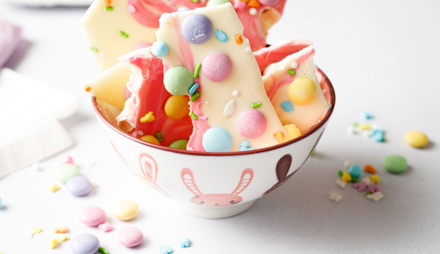 Easter Bunny Bark with White Chocolate