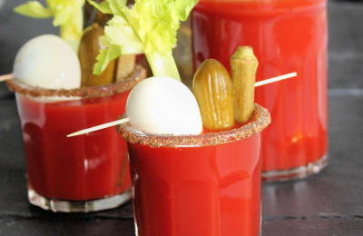 Bloody Mary with Dill Pickle Twist
