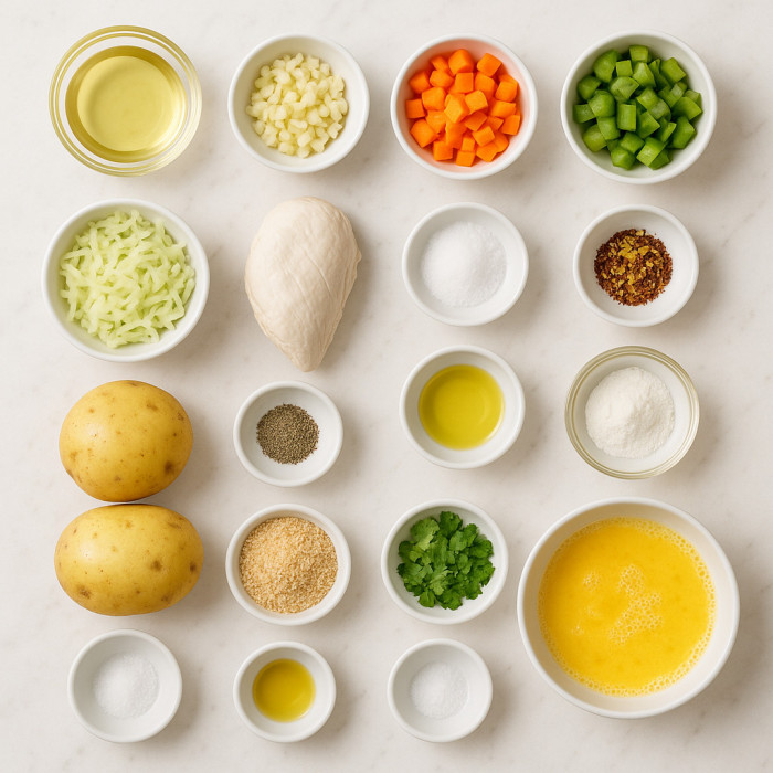 Chinese Style Chicken Patty ingredients