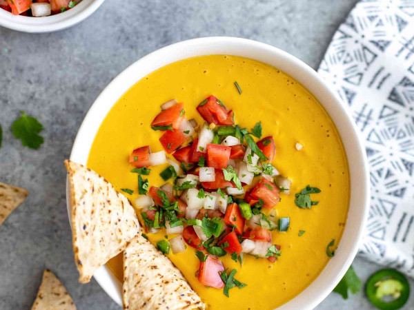 Plant-Based Queso Nachos