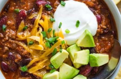 Beef Chili Made in a Slow Cooker