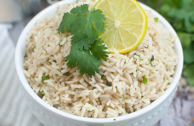 Quick Lime-Cilantro Rice in the Instant Pot®