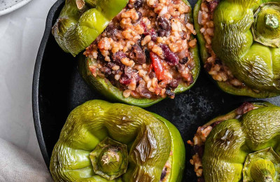 Simple Vegan Stuffed Peppers