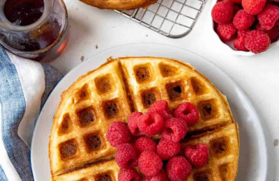 Overnight Yeasted Waffles without Gluten