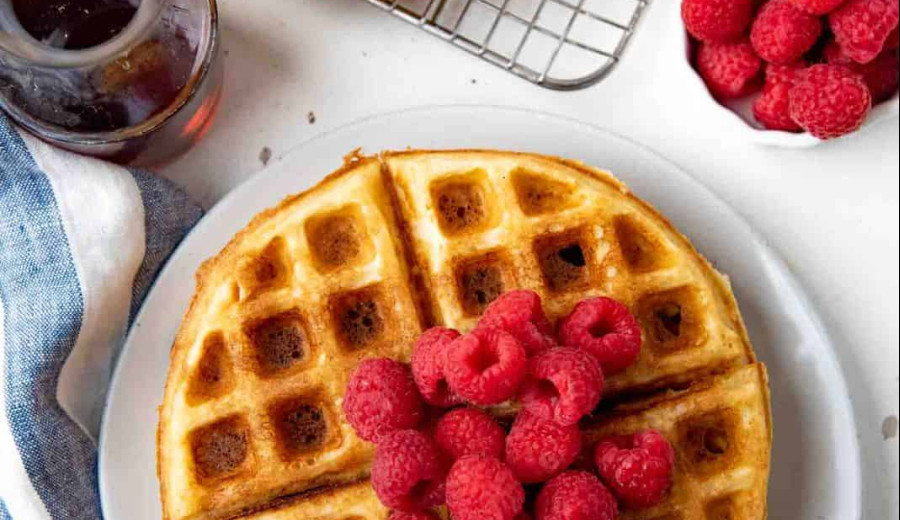 Overnight Yeasted Waffles without Gluten