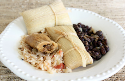 Baked Tamales with Black Beans