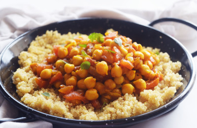 Quinoa and Chickpea Stew with a Moroccan Twist