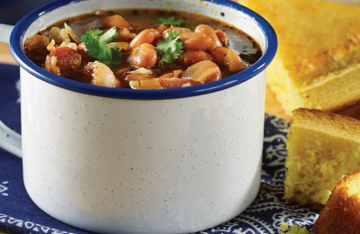 Texas Borracho Beans in a Single Pot