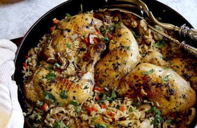 One-Pot Chicken with Brown Rice