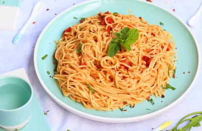 Quick Six-Minute Spaghetti for One