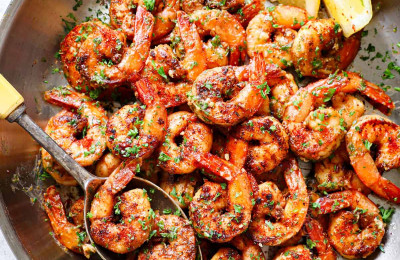 Shrimp Sautéed in Lime Butter