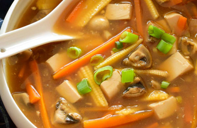 Spicy and Tangy Tofu Soup