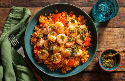 Shrimp and Spanish Rice Dish