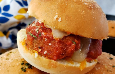 Sliders with Provolone Meatballs