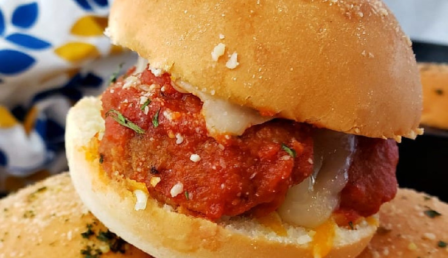 Sliders with Provolone Meatballs