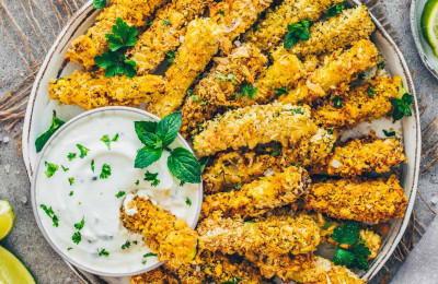 Oven-Baked Vegan Zucchini Sticks