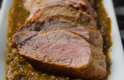 Pork Roast with Tomatillo Sauce