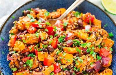 Roasted Yam and Quinoa Salad