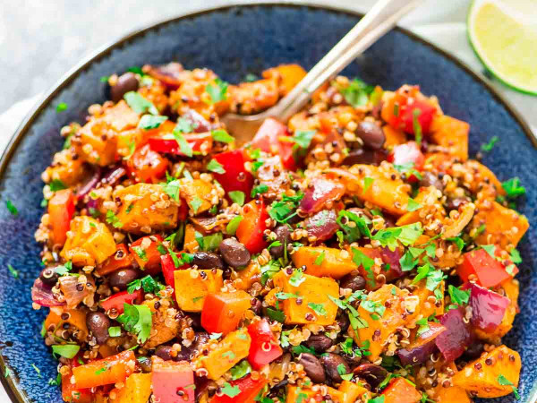 Roasted Yam and Quinoa Salad