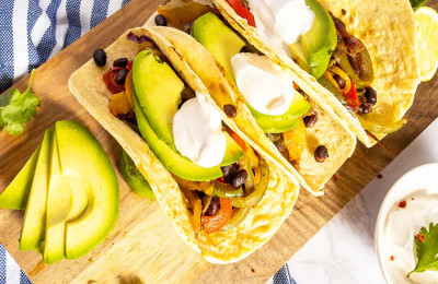 Meatless Smoky Avocado Fajitas