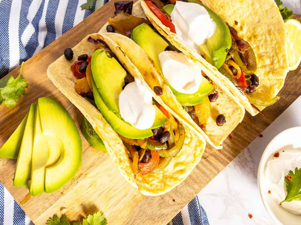 Meatless Smoky Avocado Fajitas