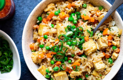 Tasty Vegan Stir-Fried Rice
